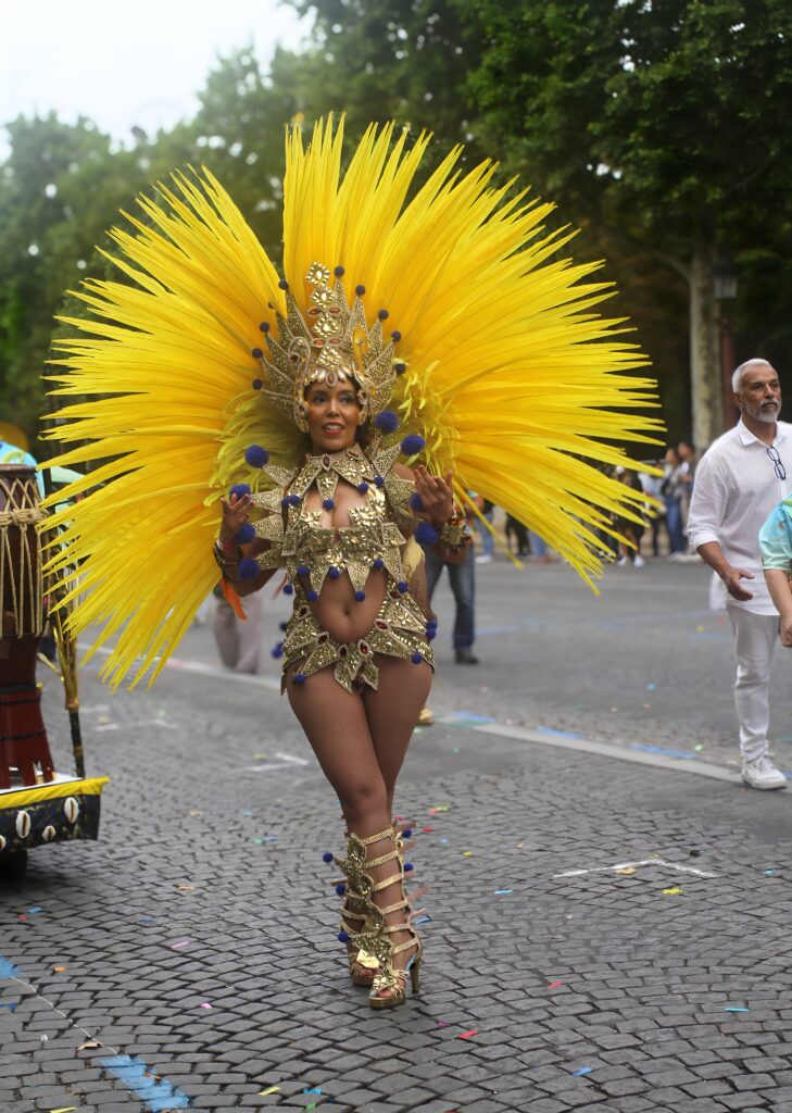 Carnaval Tropical. Organized by the City of Paris, Mayor of Paris in 2025, it is Anne Hidalgo - Picture by Roland SERESMES All Right Reserved