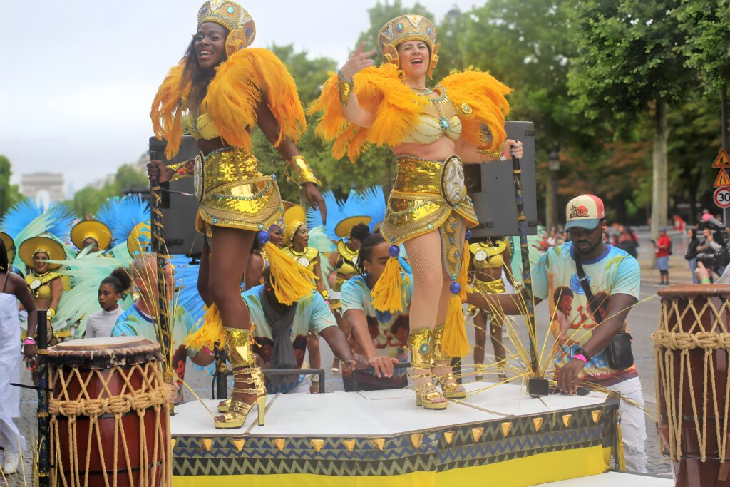 Carnaval Tropical. Organized by the City of Paris, Mayor of Paris in 2025, it is Anne Hidalgo - Picture by Roland SERESMES All Right Reserved