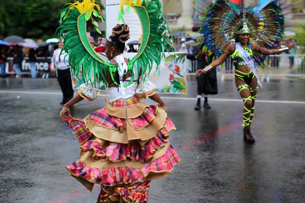Carnaval Tropical. Organized by the City of Paris, Mayor of Paris in 2025, it is Anne Hidalgo - Picture by Roland SERESMES All Right Reserved