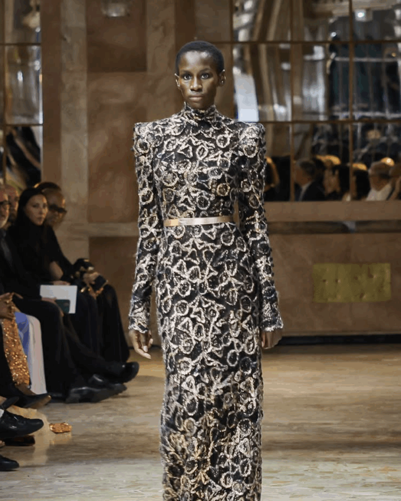 Feuza Diouf graces Robert Abi Nader’s Autumn-Winter 25–26 - ROBERT ABI NADER PFW FW25-26
