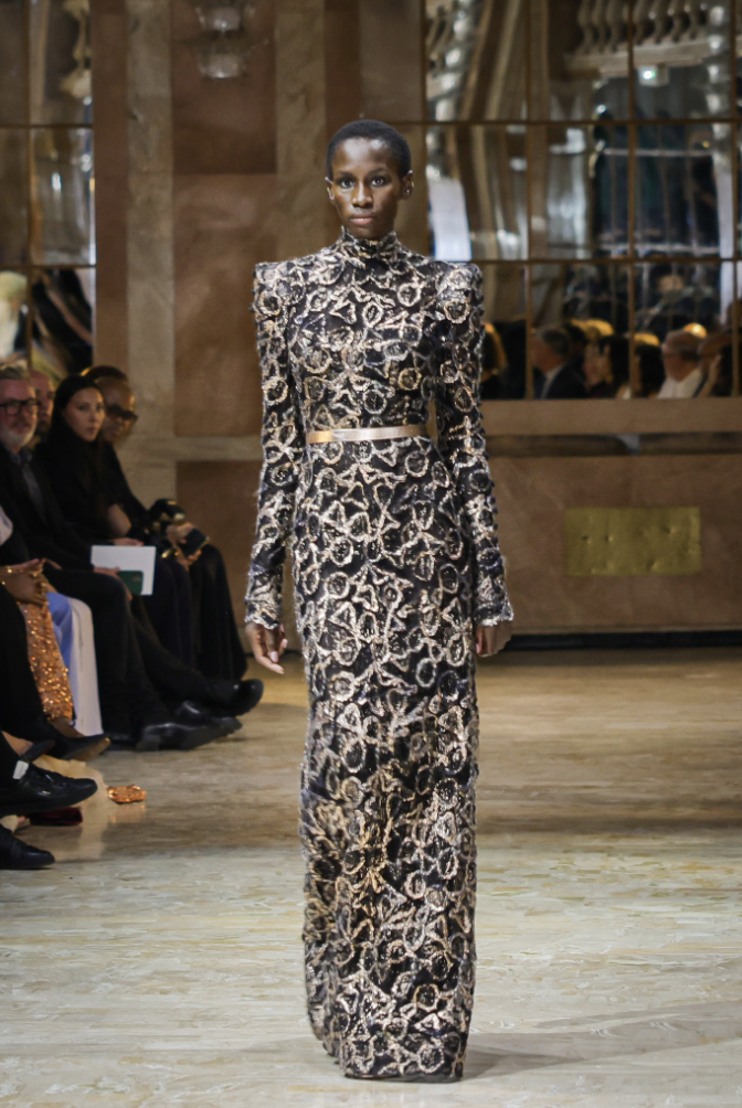 Feuza Diouf graces Robert Abi Nader’s Autumn-Winter 25–26 - ROBERT ABI NADER PFW FW25-26