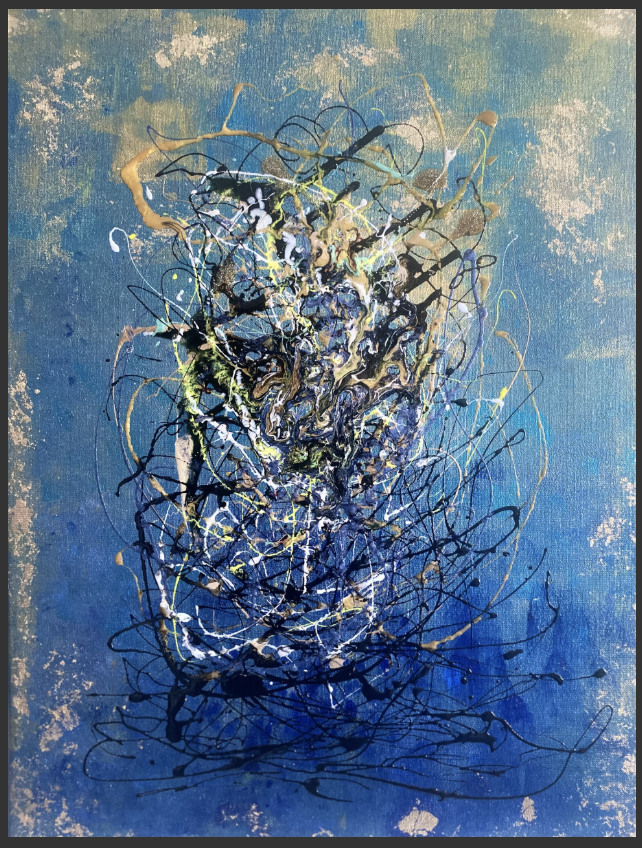 FADY FERHI -Dimensions - 61×46 Technique mixte sur toile