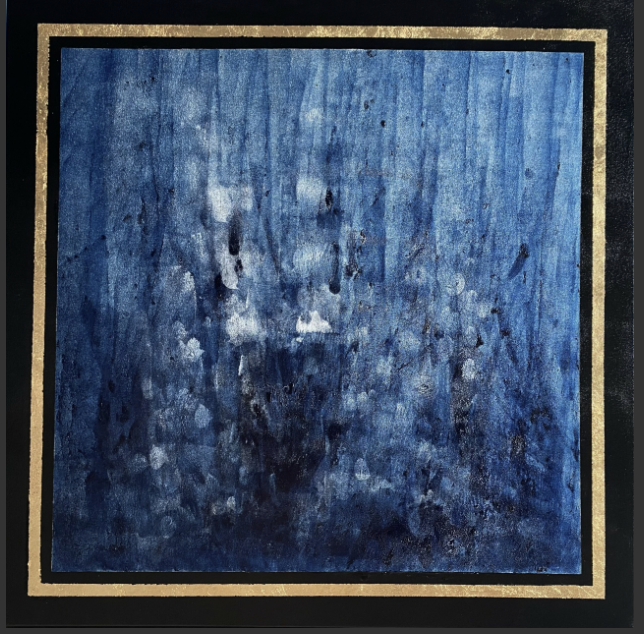 Fady FERHI -Entre deux Souffles - Dimensions- 100x100x 7 - Acrylic and mixed media on canvas