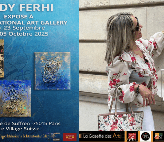 Fady FERHI  presents her solo exhibition “L’appel de la lumière” at the International Art Gallery