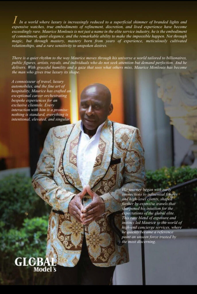 MAURICE MONLOUIS - PRIVILLEGE SERVICE - EDITORIAL GLOBAL VIP MODELS