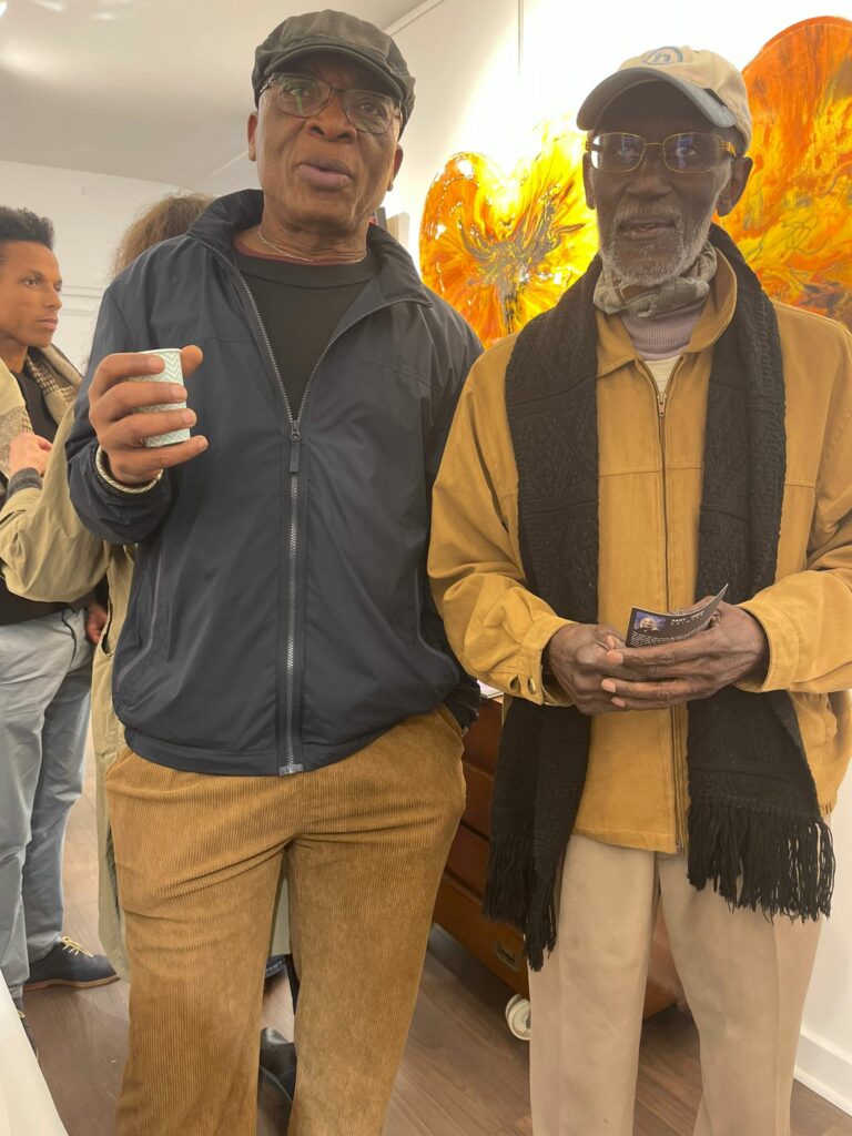 Contemporary French Artist | Abstract Expressionism - Fady FERHI  presents her solo exhibition L’appel de la lumière at the International Art Gallery - Georges LEVY in presence of Georges LEVY, Fady FERHI, Patrick LACHAUD, Amadou THIAM, Jack DJEYIM