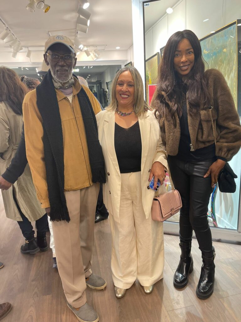 Contemporary French Artist | Abstract Expressionism - Fady FERHI  presents her solo exhibition L’appel de la lumière at the International Art Gallery - Georges LEVY in presence of Georges LEVY, Fady FERHI, Patrick LACHAUD, Amadou THIAM, Jack DJEYIM