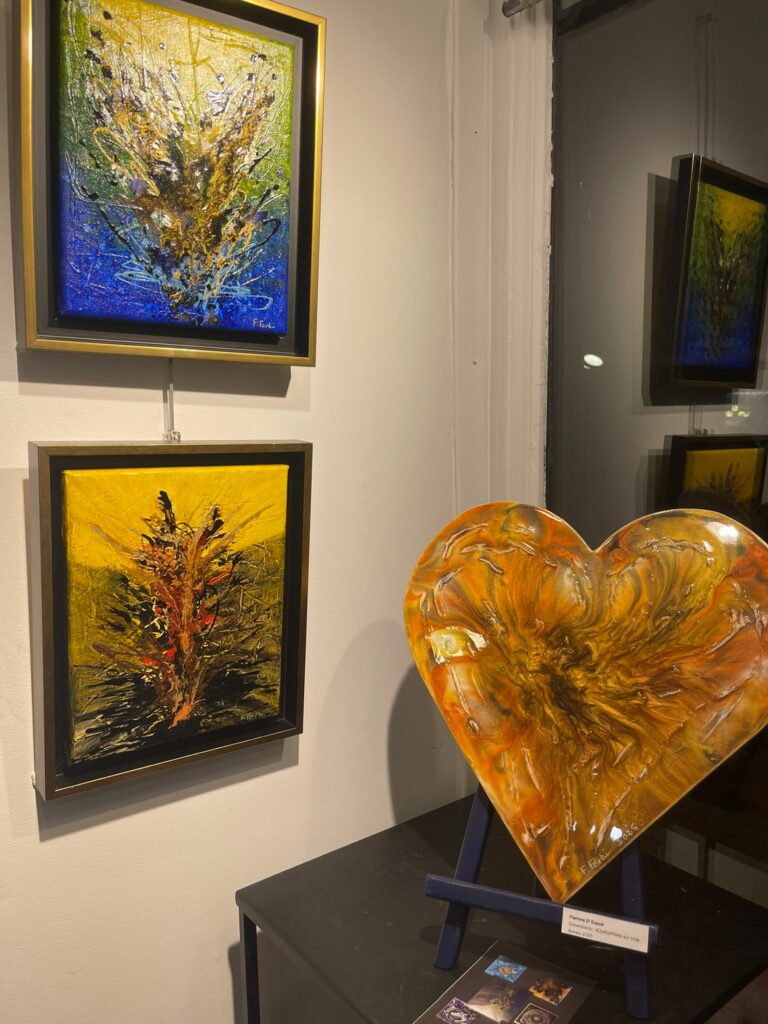 Contemporary French Artist | Abstract Expressionism - Fady FERHI  presents her solo exhibition L’appel de la lumière at the International Art Gallery - Georges LEVY