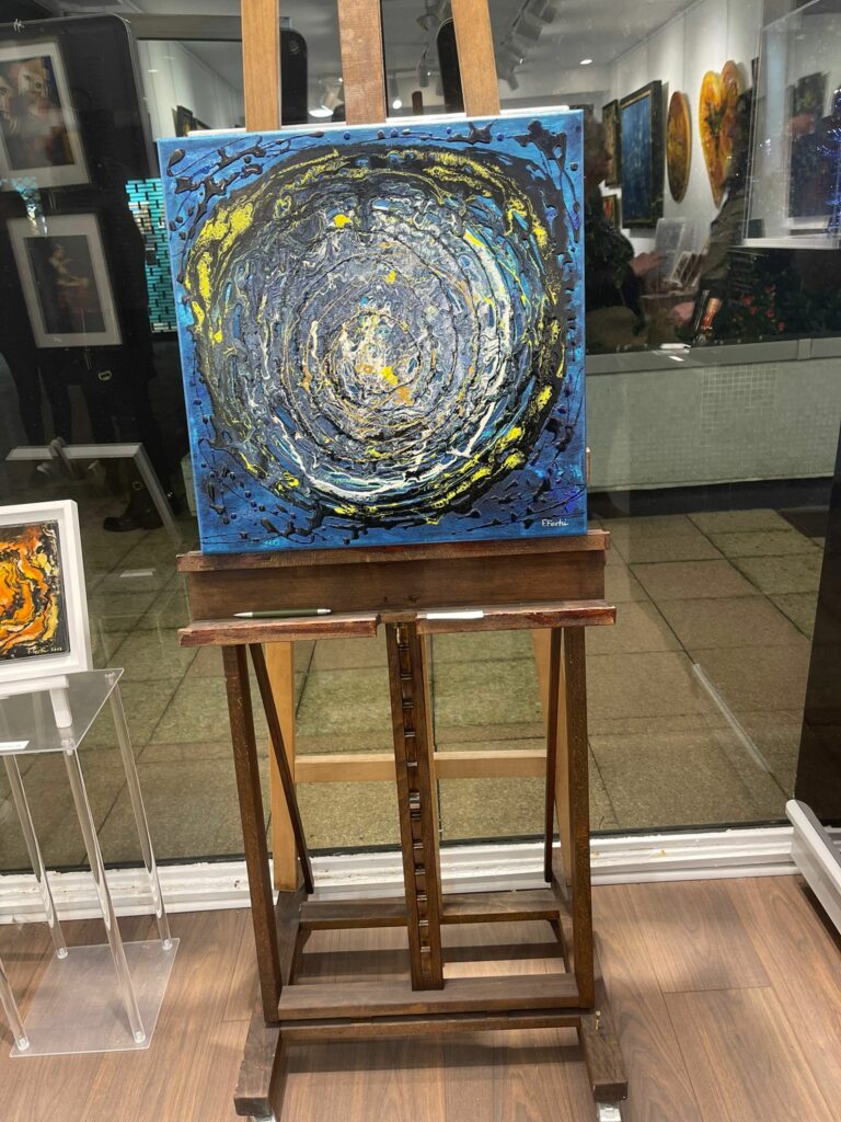 Contemporary French Artist | Abstract Expressionism - Fady FERHI  presents her solo exhibition L’appel de la lumière at the International Art Gallery - Georges LEVY