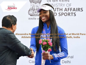 Alexandra Nouchet Wins Silver in Shot Put at World Para Athletics Championships 2025 in New Delhi , India