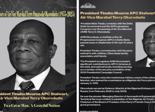 In Loving Memory of Air Vice Marshal Terry Omatsola Okorodudu 1955–2025