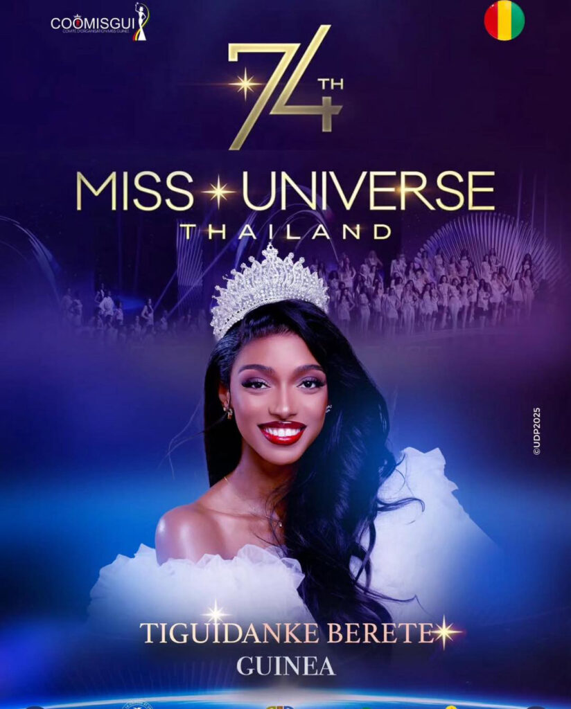 AFRICA FASHION STYLE 2490X3508 DN-AFRICA – COVER – NUMBER 364 – AUGUST 25 2025 – Tiguidanke  BERETE, represents Miss Universe GUINEE 2026 74 Edition