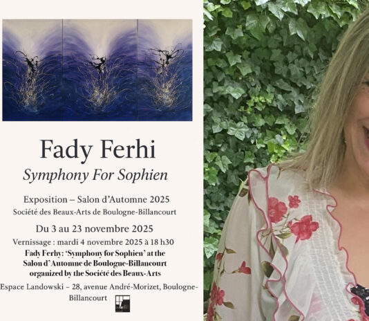 Fady Ferhy- ‘Symphony for Sophien’ at the Salon d’Automne de Boulogne-Billancourt organized by the Société des Beaux-Arts