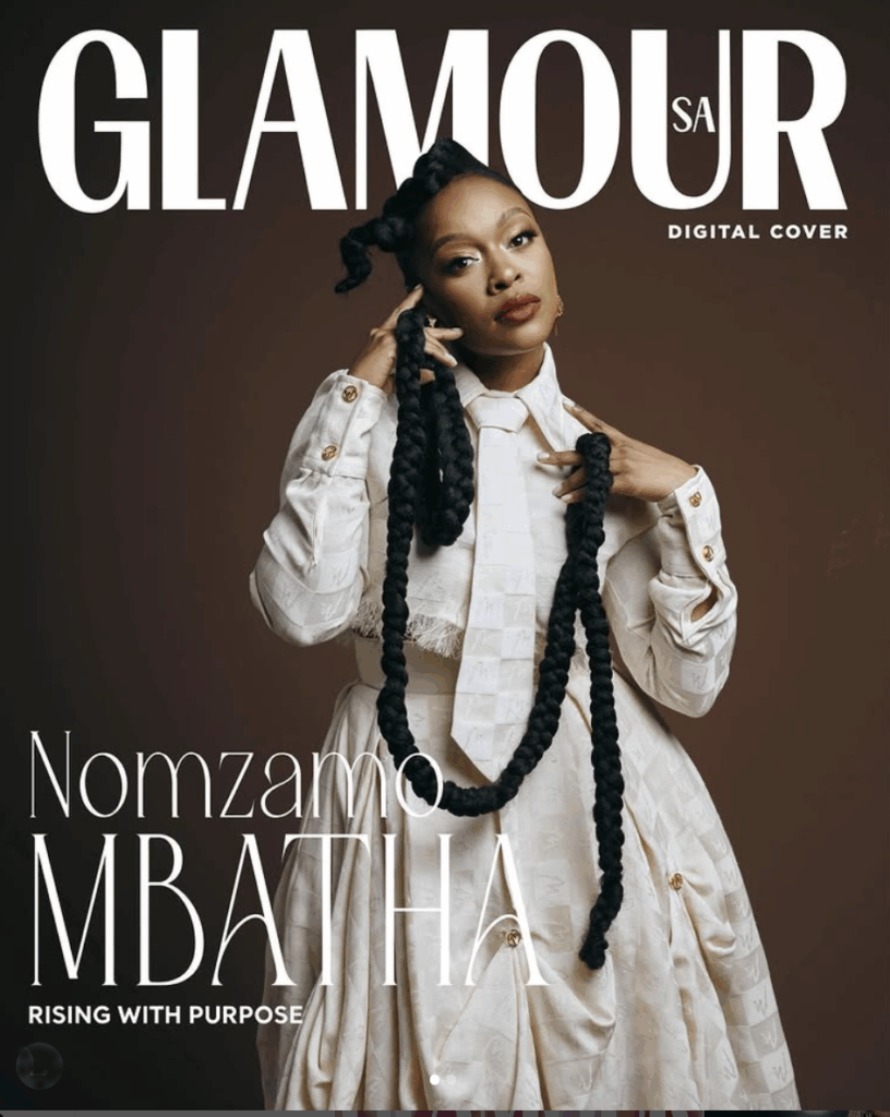 Glamour South Africa - GLAMOUR SOUTH AFRICA-NOMZAMO MBATHA 