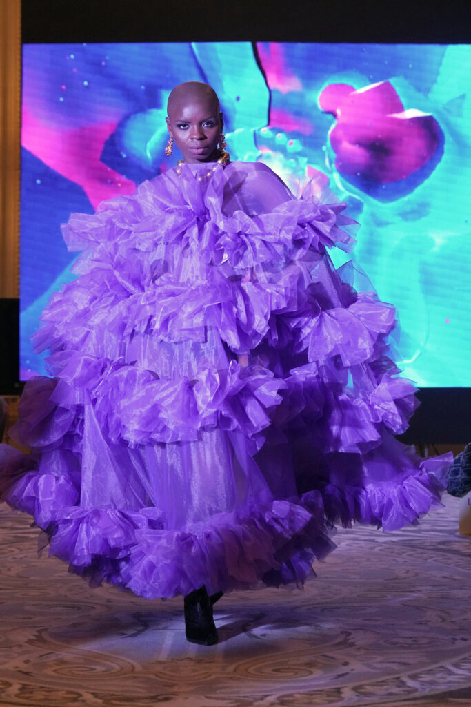 Divine TAMA walked for Designer MITORI Paris - Collection Couture Paris Fashion Week SS25 