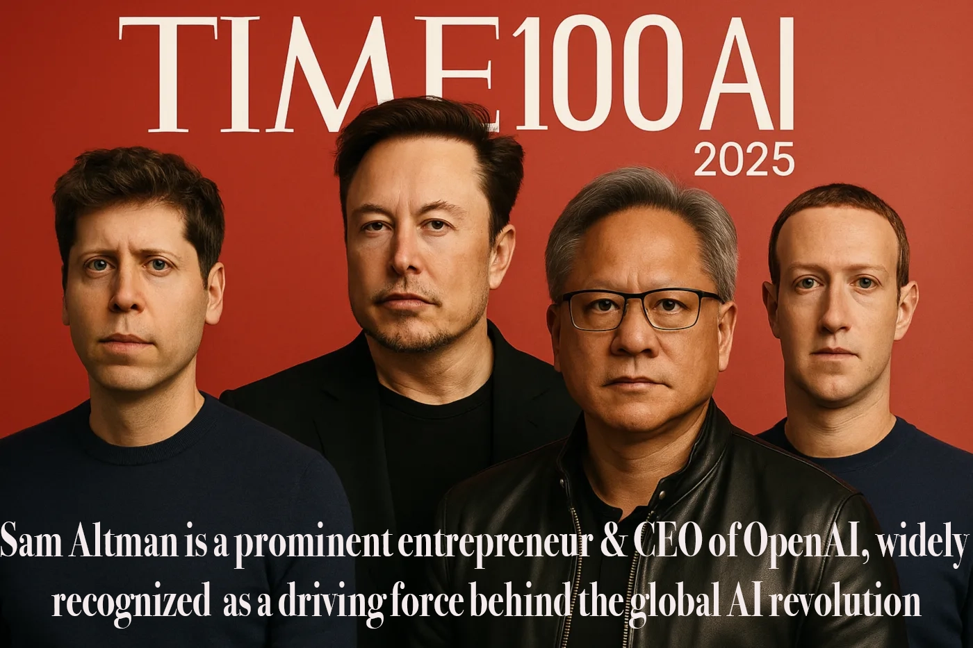 Sam Altman is a prominent entrepreneur & CEO of OpenAI, widely recognized as a driving force behind the global AI revolution - 100 Most Influential People in AI (2025)