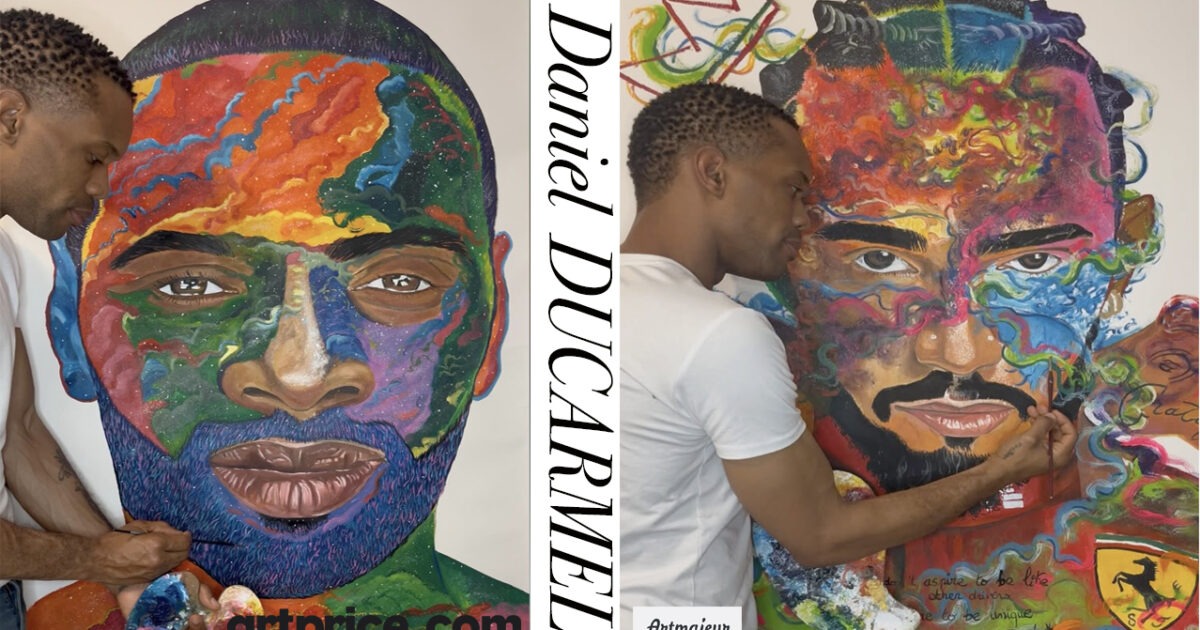 Art That Speaks in Blue -Daniel Ducarmel whose work blends emotion, contemporary vision, & his signature Fond Bleu