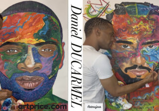 Art That Speaks in Blue -Daniel Ducarmel whose work blends emotion, contemporary vision, & his signature Fond Bleu