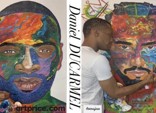 Art That Speaks in Blue -Daniel Ducarmel whose work blends emotion, contemporary vision, & his signature Fond Bleu