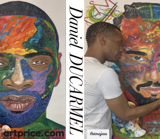 Art That Speaks in Blue -Daniel Ducarmel whose work blends emotion, contemporary vision, & his signature Fond Bleu