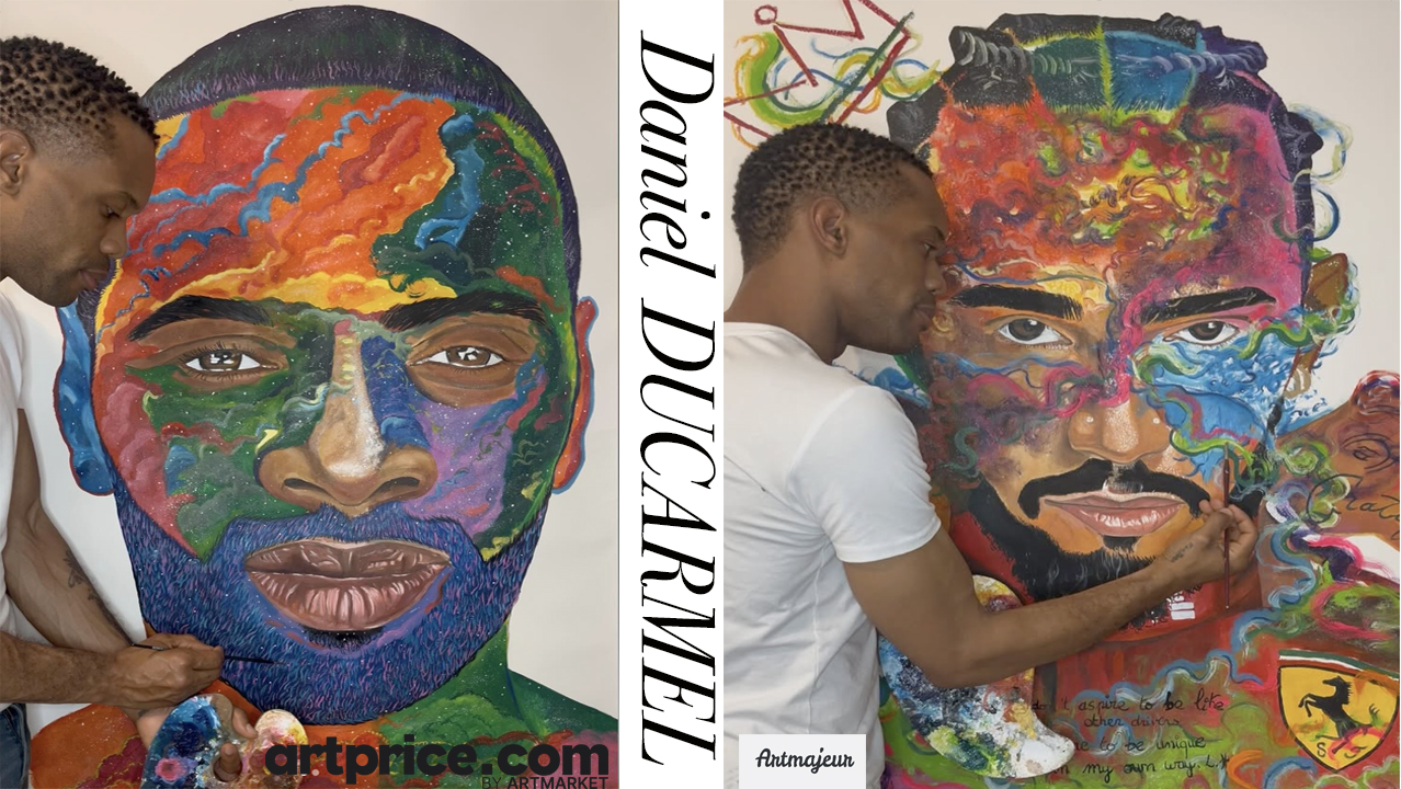 Art That Speaks in Blue -Daniel Ducarmel whose work blends emotion, contemporary vision, & his signature Fond Bleu