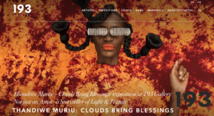 Thandiwe Muriu — Clouds Bring Blessings  exposition at 193 Gallery Not just an Artist - a Storyteller of Light & Texture